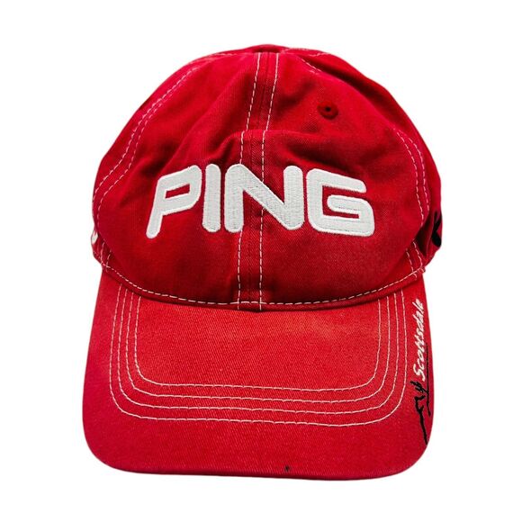 PING K15 G15 Golf Baseball Cap Scottsdale Arizona Embroidered Logo Strapback Hat - Picture 1 of 6